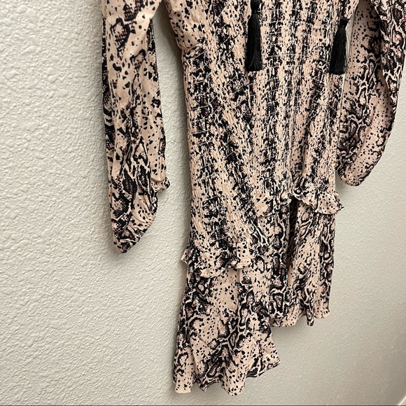 NWT✨ AQUA Snake Print Smocked Mini Dress - 100% Exclusive - Picture 8 of 10